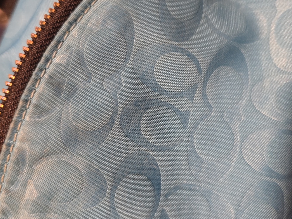Coach. Signature Nylon Backpack in vibrant Blue and Pink. GUC. - Picture 14 of 14